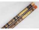 高级双插白铜专业笛子，两端仿牛角，11种调