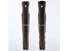 Concert Grade Aged Chinese Fir Wood Guqin, Chestnut Colour, 7-string Zither, E1111