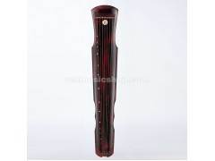 Concert Grade Aged Chinese Fir Wood Guqin, Black and Red Colour, 7-string Zither, E1113